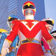 The five Jetman stars, ordinary humans powered by Birdonic Waves to safeguard Earth from extradimensional threats!